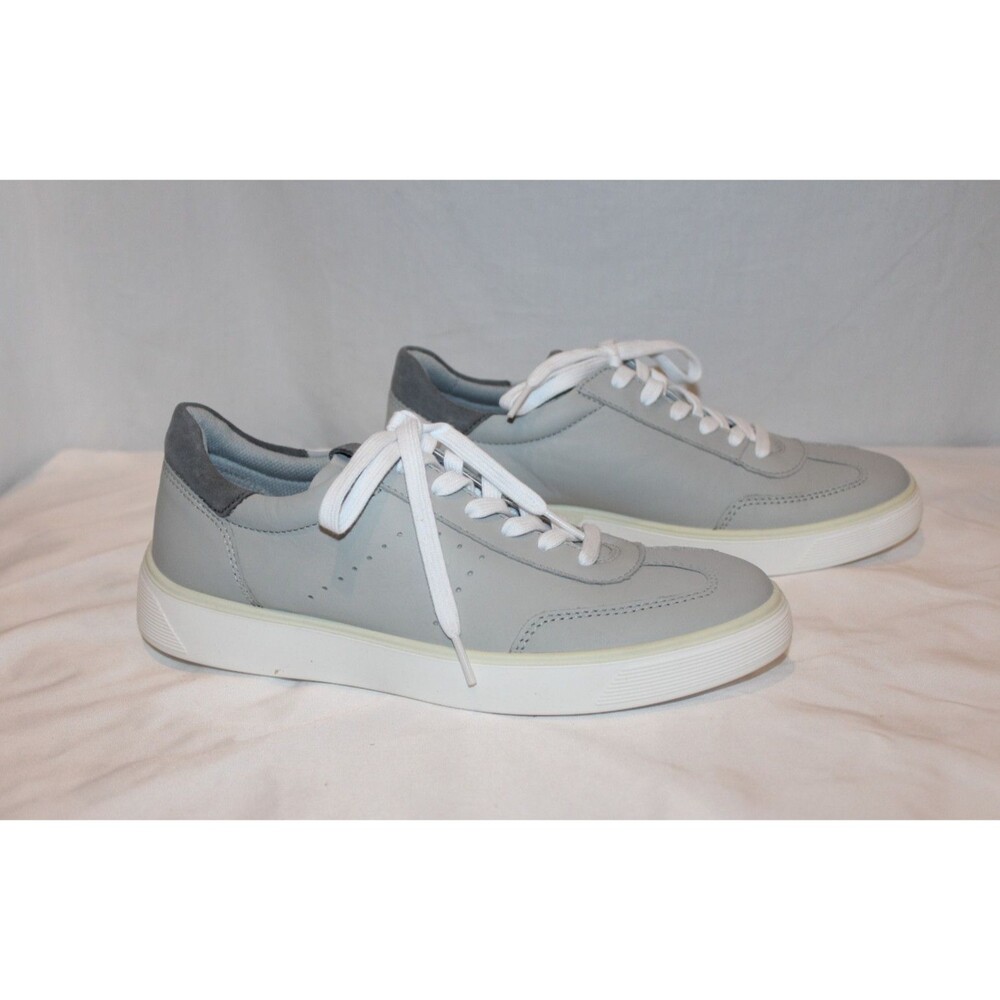 ECCO Men's Street Tray Classic Sneaker Gray Leather NWOB EU 42 US 8-8.5